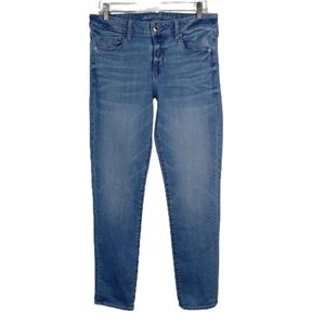 American Eagle Skinny Jeans Denim Sz 12 Light Wash